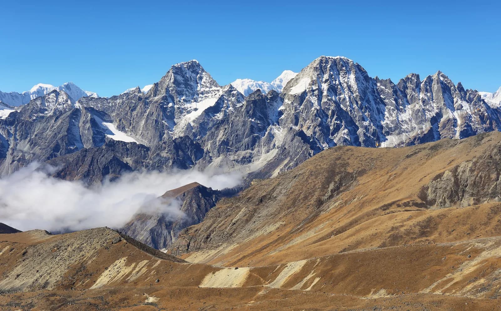 Larkya La pass crossing to Bimthang