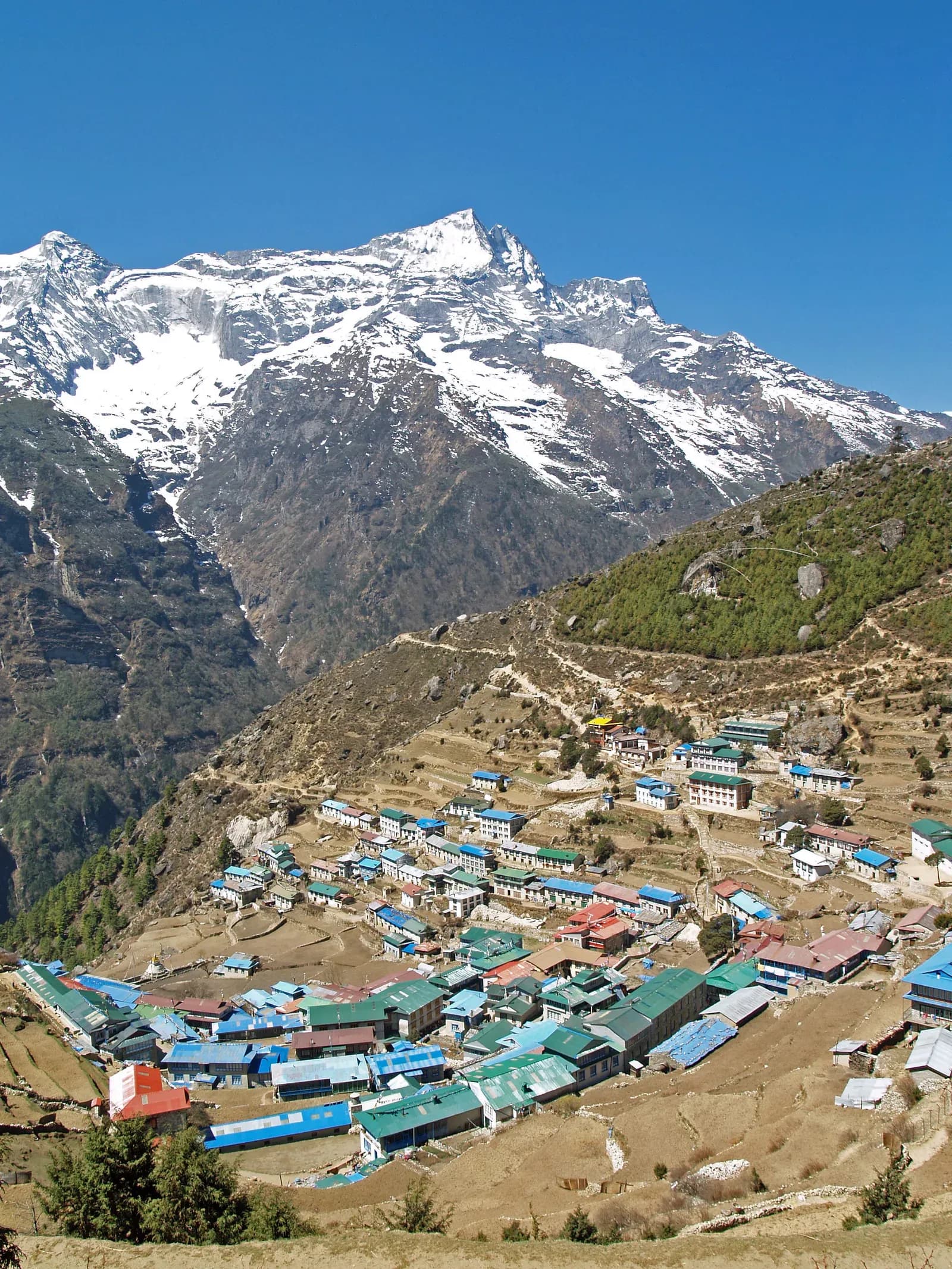 Namche Bazaar acclimatisation hike on the EBC and Gokyo Cho La trek.