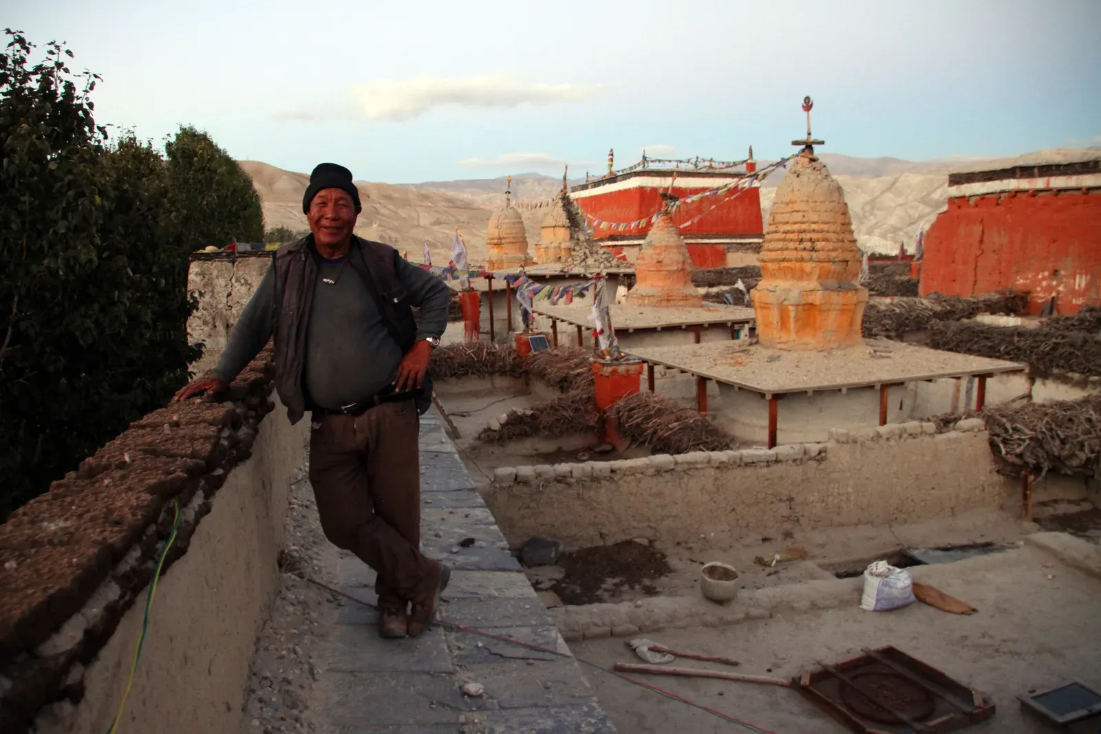 Lo Manthang walled city on the Upper Mustang trek in Nepal.