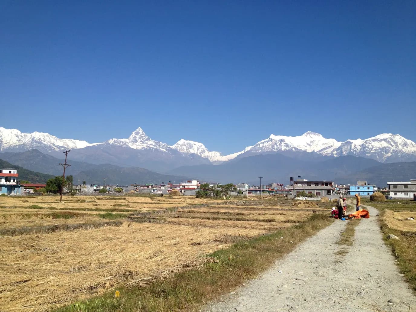 Pokhara Valley on the departure day after the Jomsom Muktinath trek.