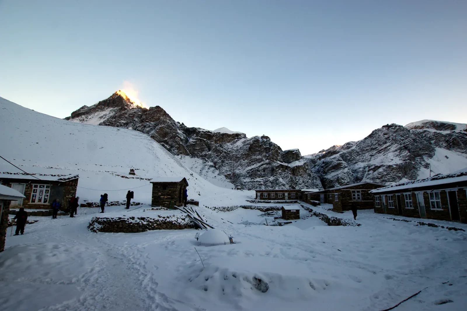 Annapurna Circuit High Camp near Thorong High Camp, stark terrain on the Annapurna Circuit trek in Nepal