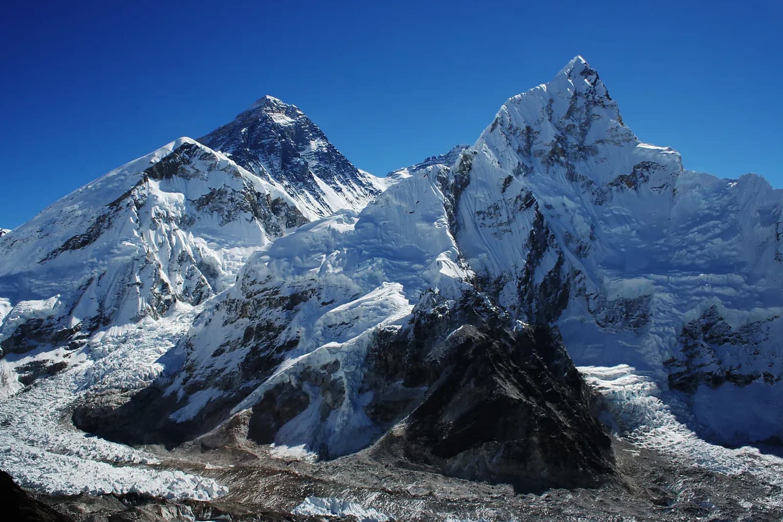 Everest Base Camp and Khumbu Icefall on the EBC and Gokyo Cho La trek.