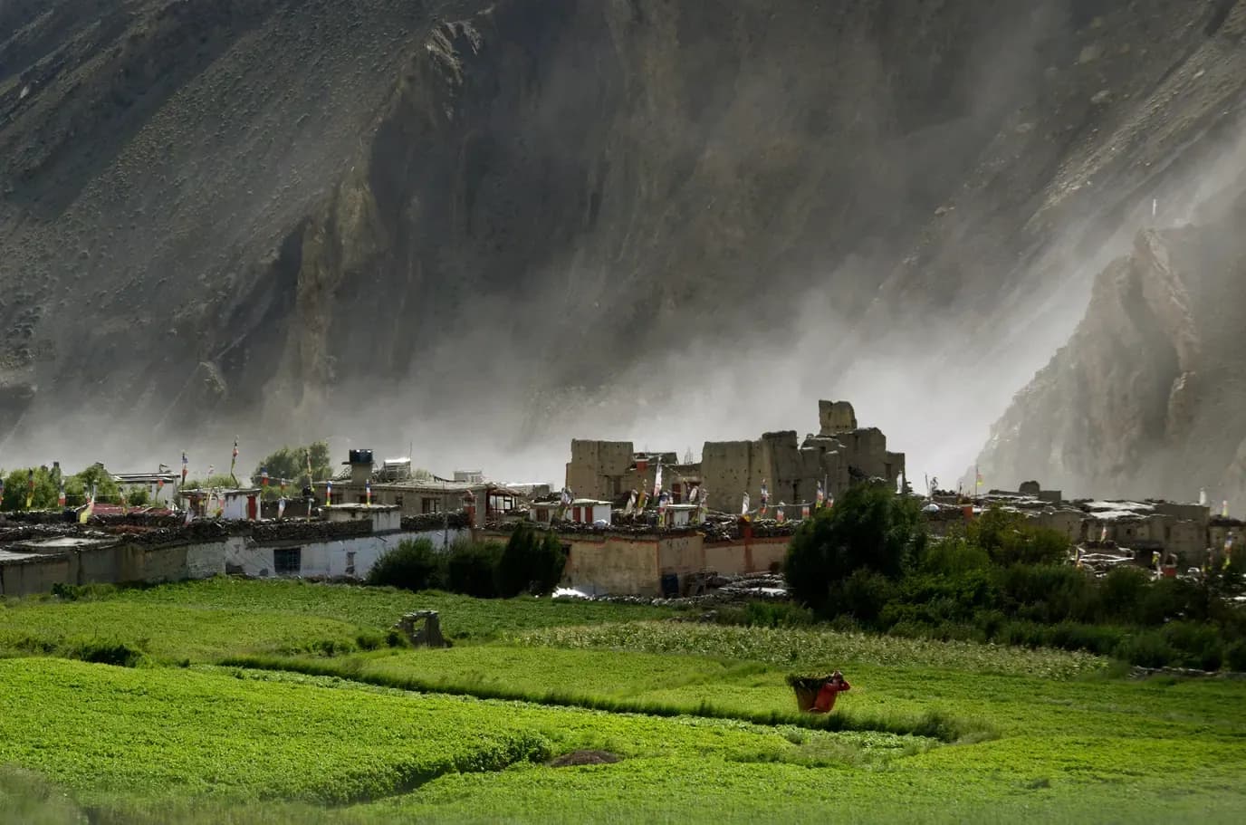 Kagbeni village at the gateway to Upper Mustang on the Jomsom Muktinath trek.